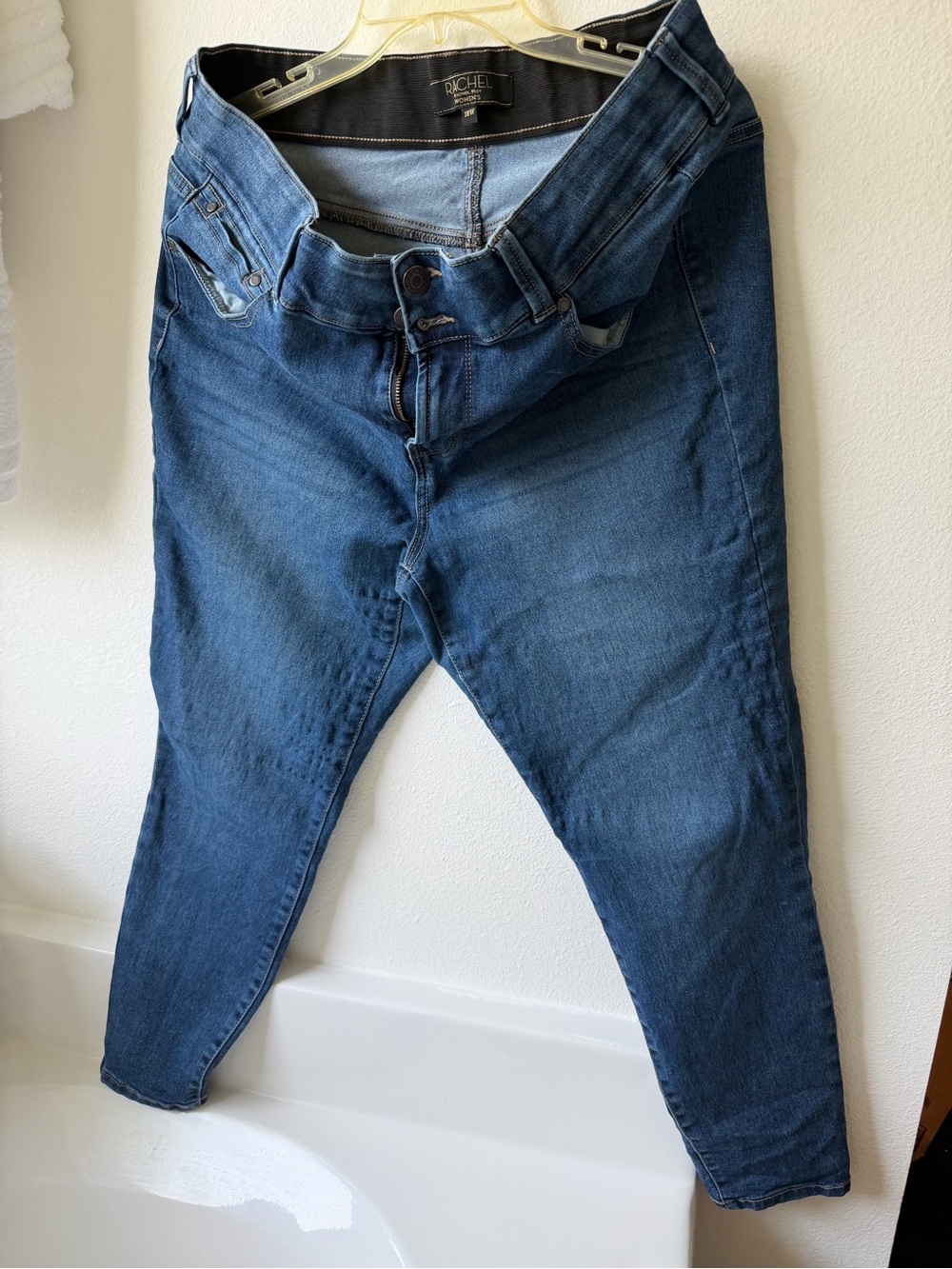 Rachel Roy Blue High-Rise Skinny Jeans